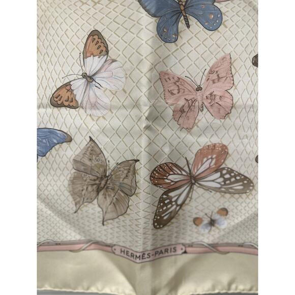 Hermes Scarf "Farandole" By Caty Latham 90cm Silk - Very Good Condition VINTAGE - Picture 7 of 9